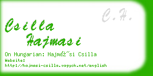 csilla hajmasi business card